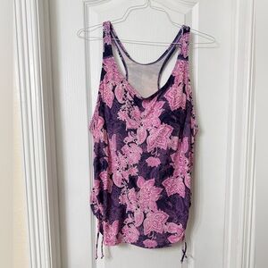 Calypsa Women's Tankini Maya Swim Top Built-in Bra Size 2X